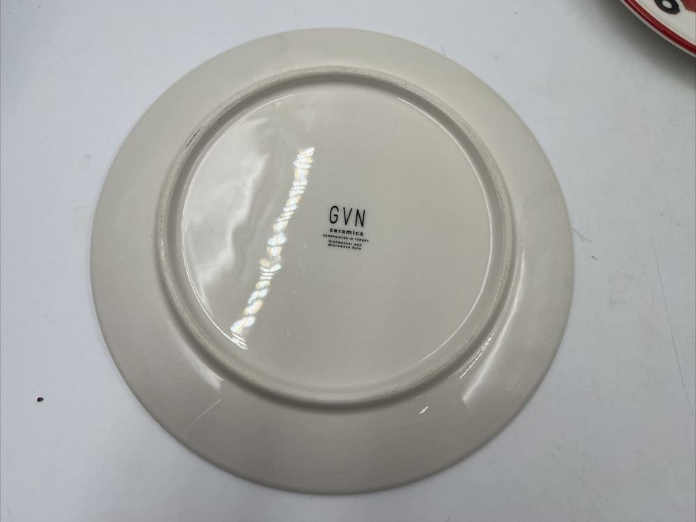 GVN Ceramic 8in Christmas Wagon Side Plate Set AA02B06003