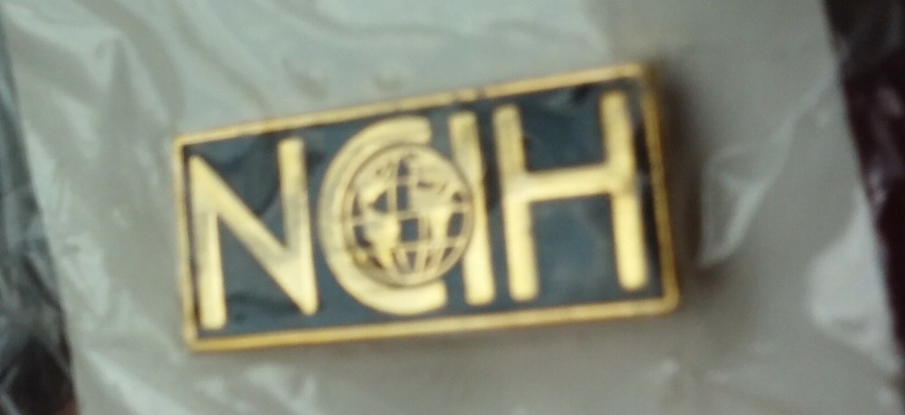 NCIH logo pin badge