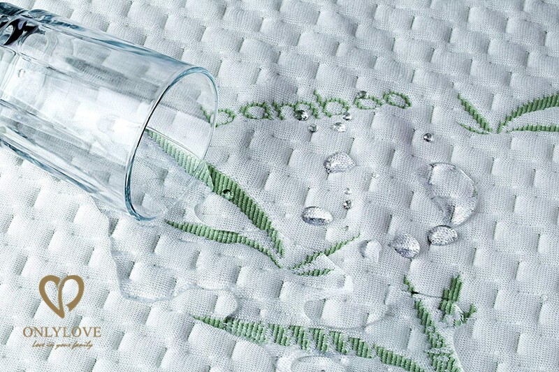 Bamboo Mattress Protector - Hypoallergenic & Breathable - Waterproof Top (Queen)