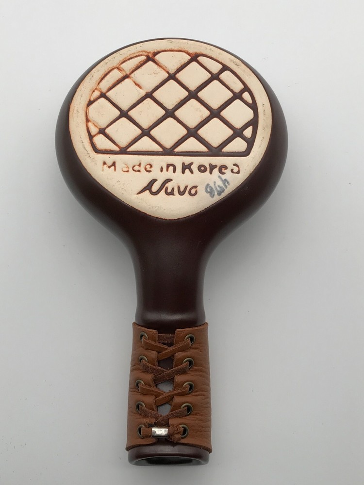 Nuvo Eco Ceramic Coffee Bean Roaster Brown Leather Strap Handle Korea