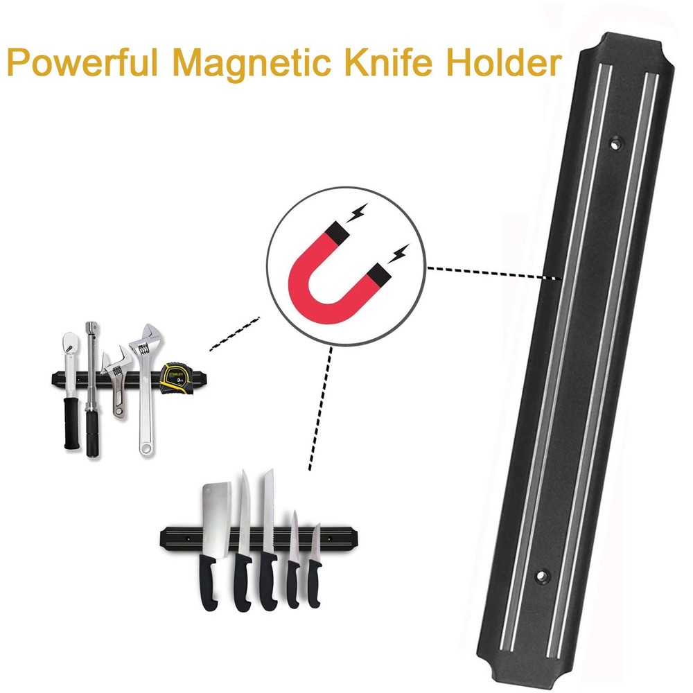 Magnetic Knife Strips Kitchen Utensil Holder Multipurpose Accessories Organizer