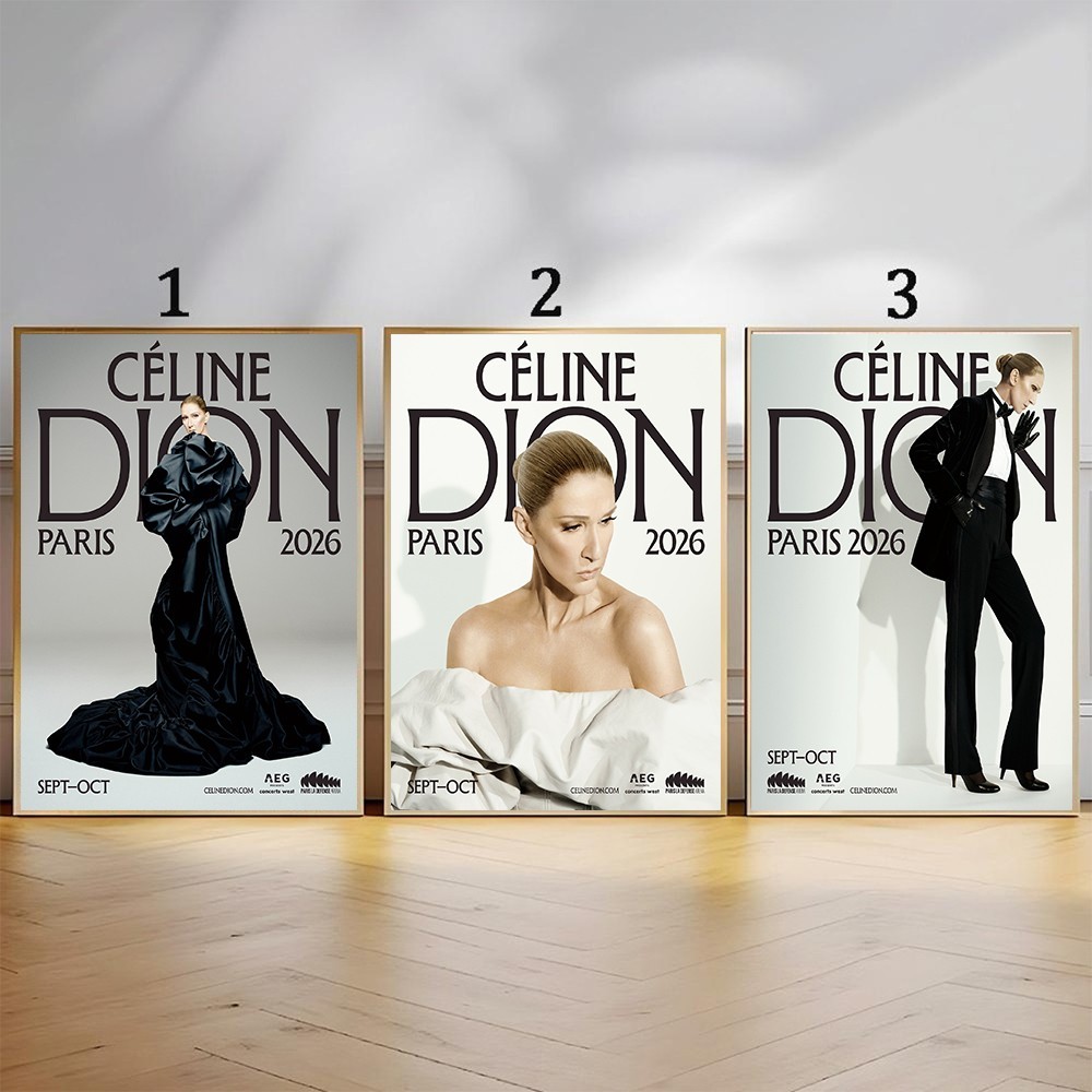 Celine Dion Paris 2026 On September October Poster