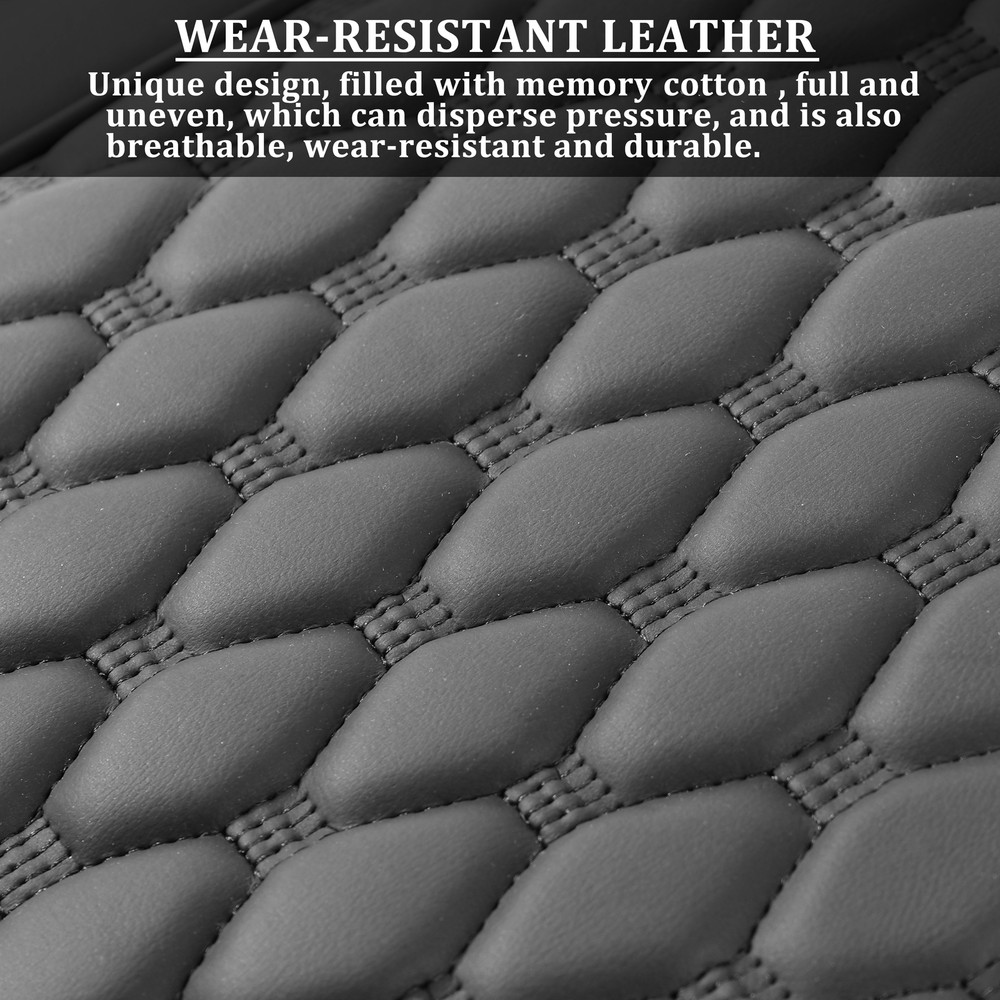 Leather Car Armrest Cover Center Console Box Arm Rest Pad Protector Universal