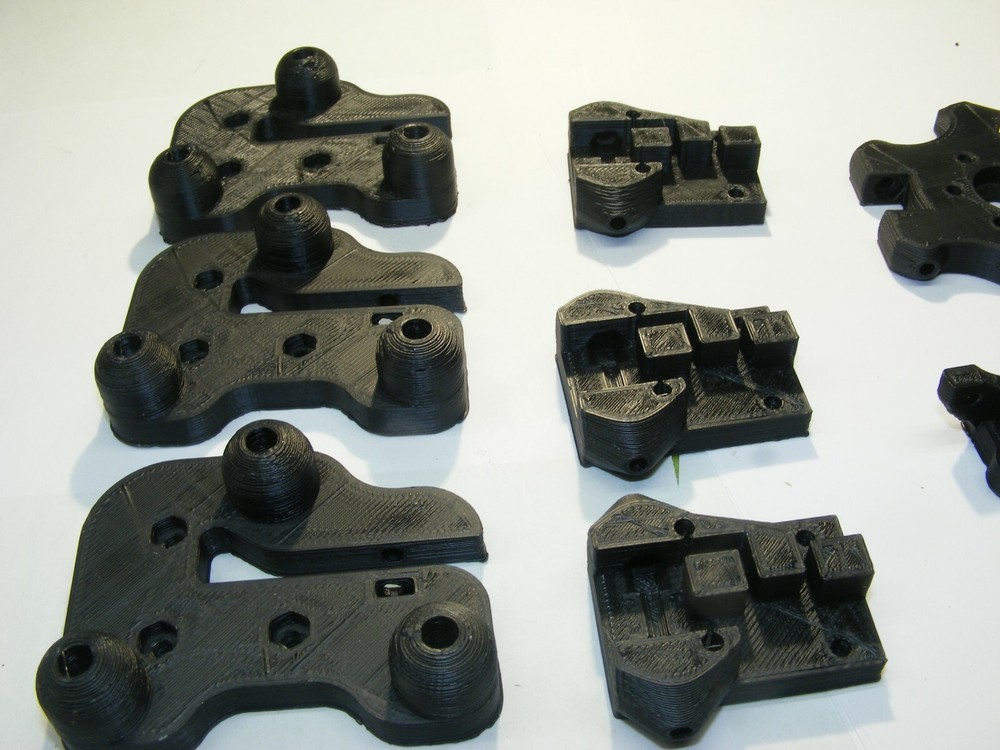 KOSSEL PLASTIC SET EFFECTOR ROLLER SLIDER CARRIAGES SENSOR MOUNT 3D USA