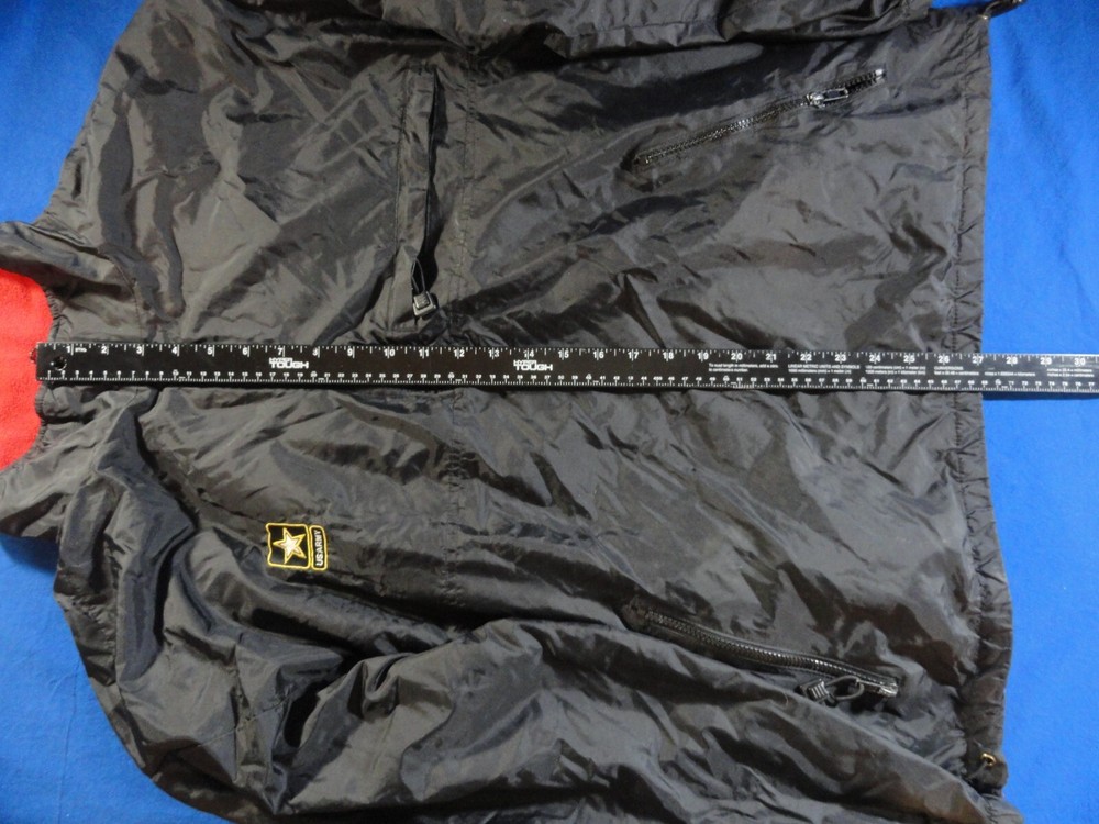 US ARMY MILITARY BLACK PULLOVER WINDBREAK RAIN SNOW THREE SEASON JACKET M
