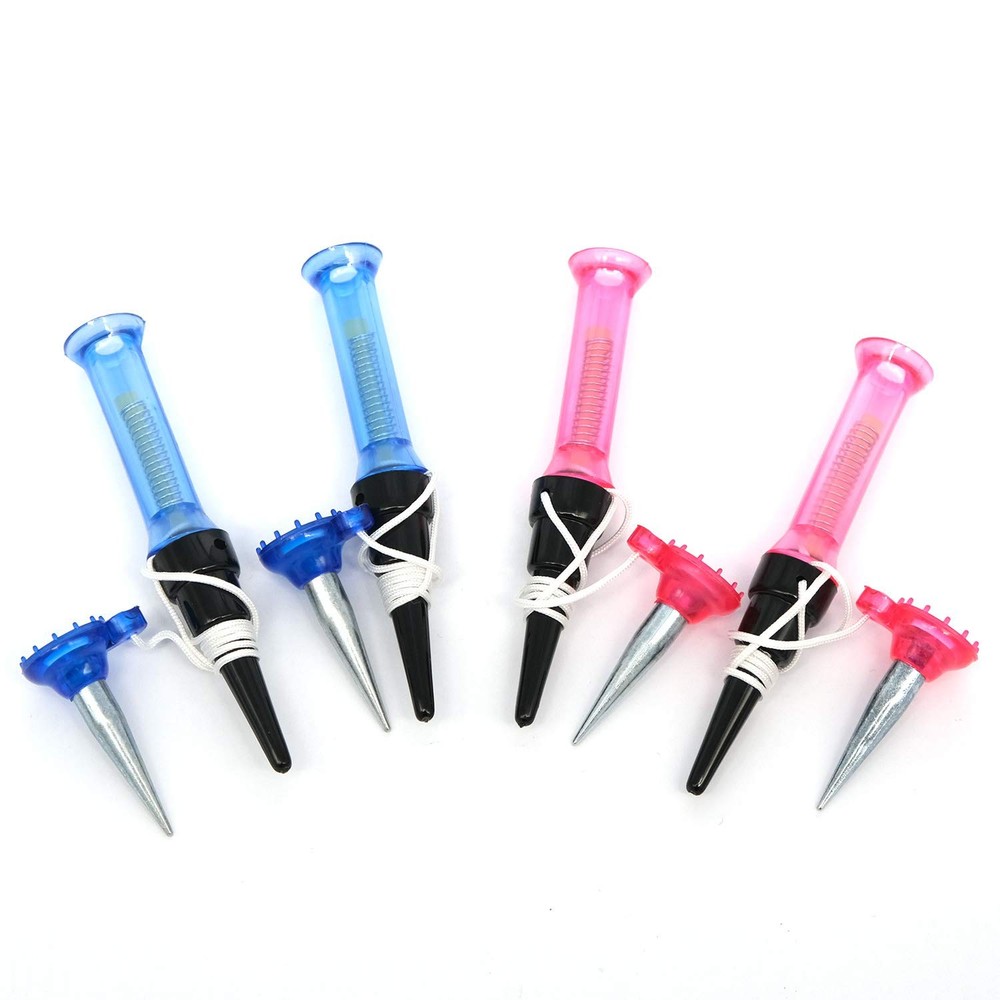 Leyal 4Pcs Spring Golf Tees Quality Durable Flexible Plastic tee