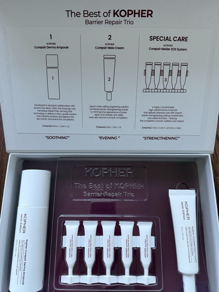 Kopher Barrier Repair Skincare Set NIB