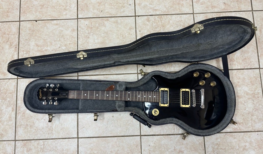 2004 Epiphone by TKL Les Paul Hardshell Case Black Grey Canada