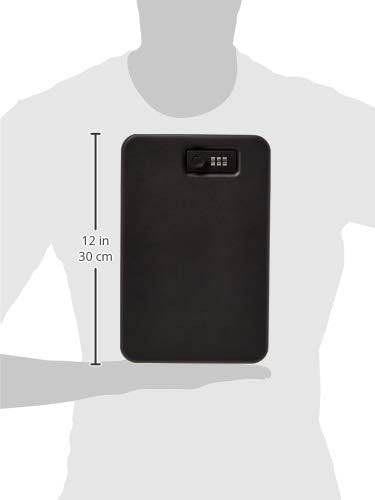 Amazon Basics Portable Security Lock Box Safe XXL Black Combo Lock (2-1)