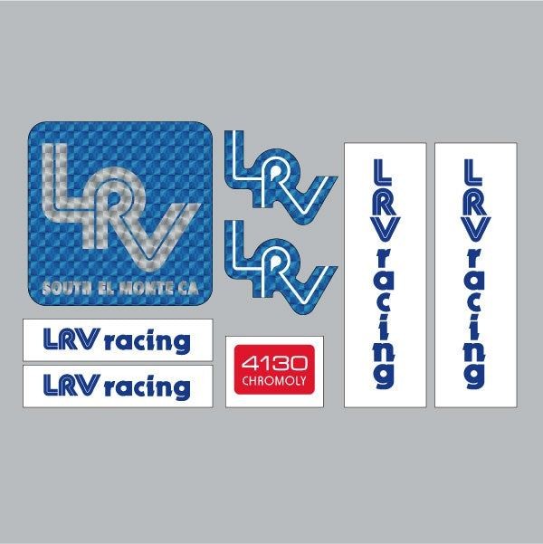 LRV - BLUE decal set - old school bmx