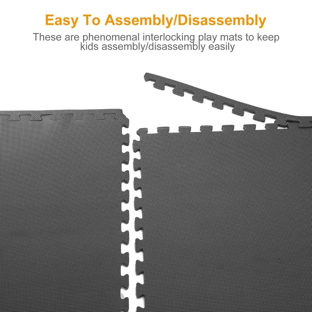 Puzzle Exercise Mat Foam Gym EVA Mat Interlocking Tiles Protective Flooring