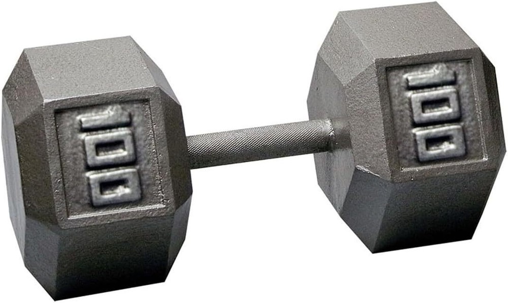 Body-Solid Cast Iron Hexagon Dumbbell, Hand Weights For Men and Women