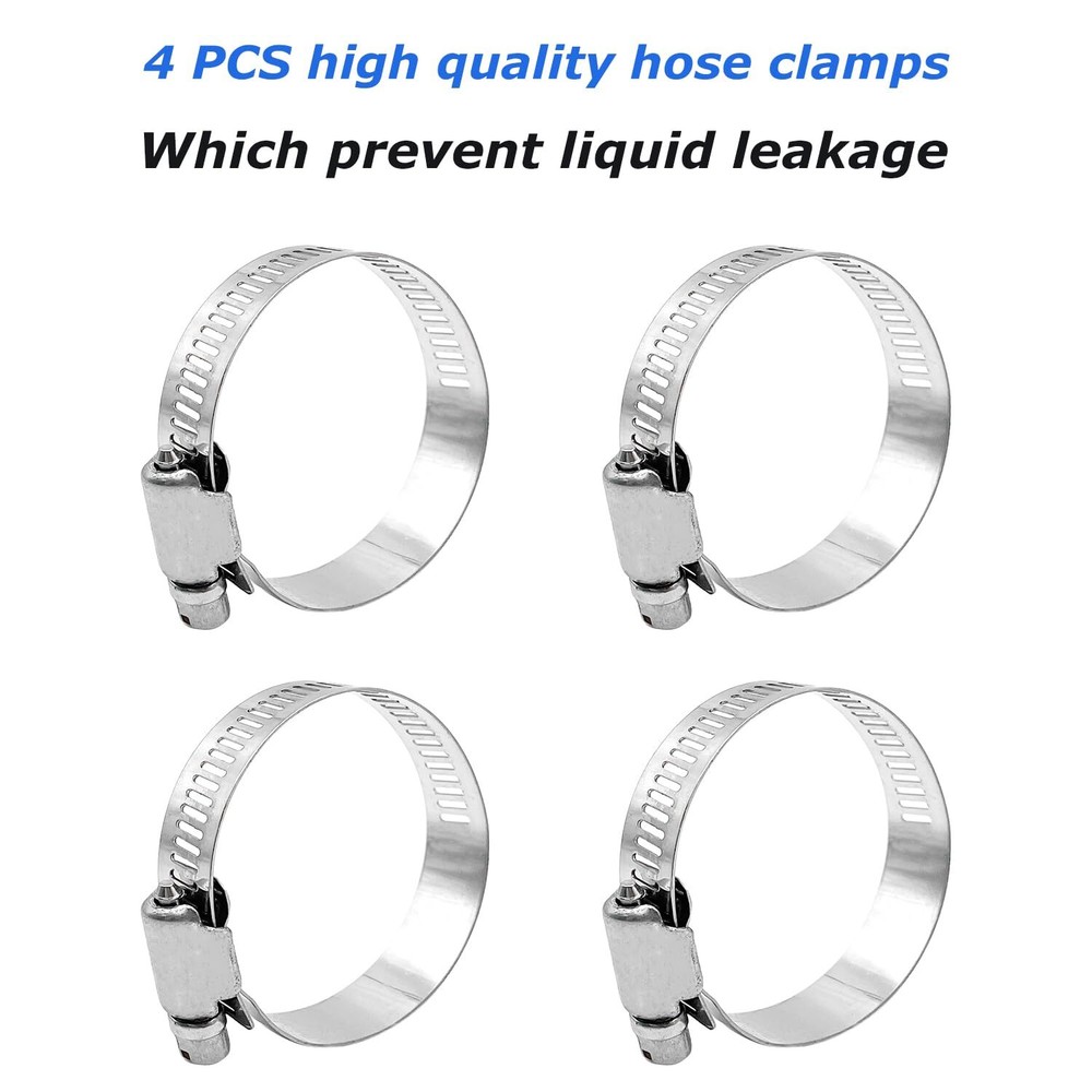 2PCS Type E Aluminum Global Cam and Groove Hose Fitting E-200 2" Type E with ...