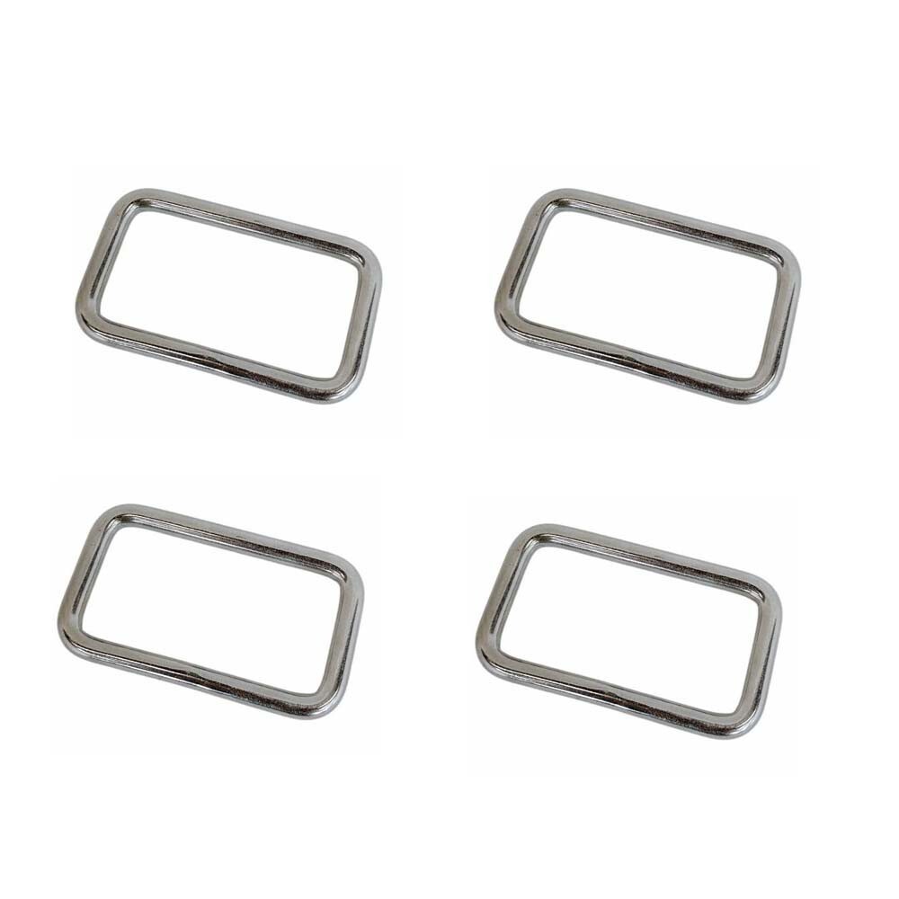4 Pc Stainless Steel 304 Mil Spec 5/16"x3" Rectangular Ring Rectangle Link