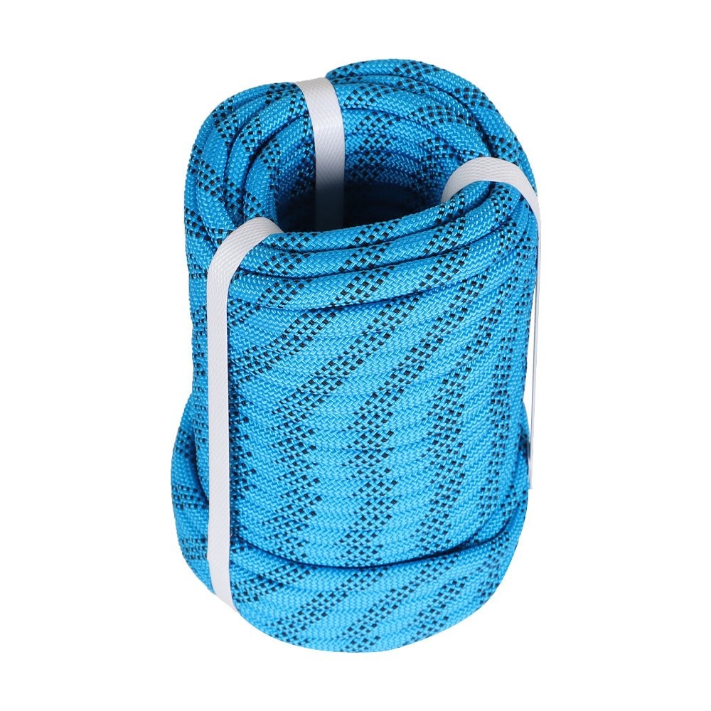 3/8" × 100' Arborist Tree Rope Braid Polyester Rope Blue & Black