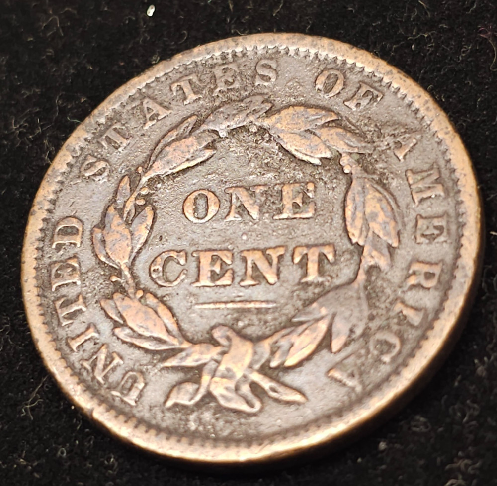 1837 Coronet Head Large Cent- Fine condition
