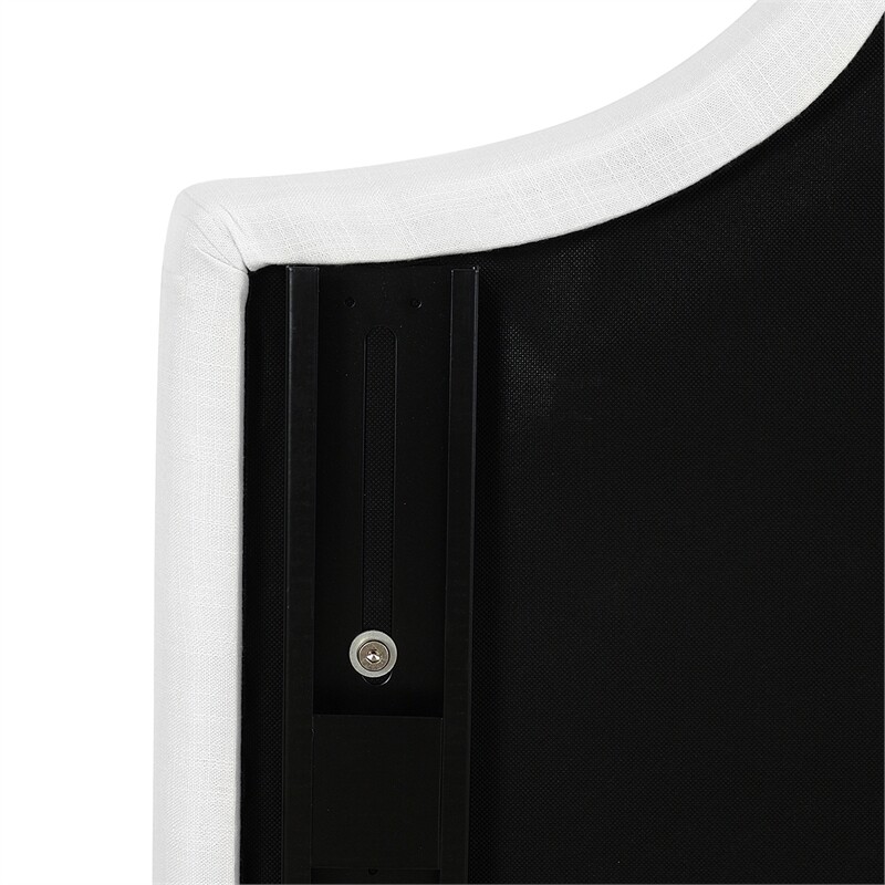 Catherine Upholstered King Headboard Antique White