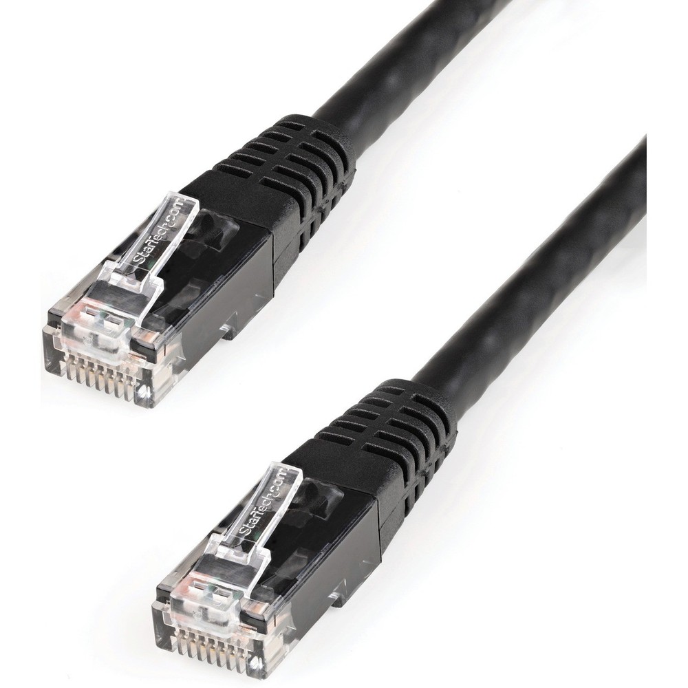 Startech IT C6PATCH2BK 2ft Cat6 Patch Cable RJ45 M-F Black