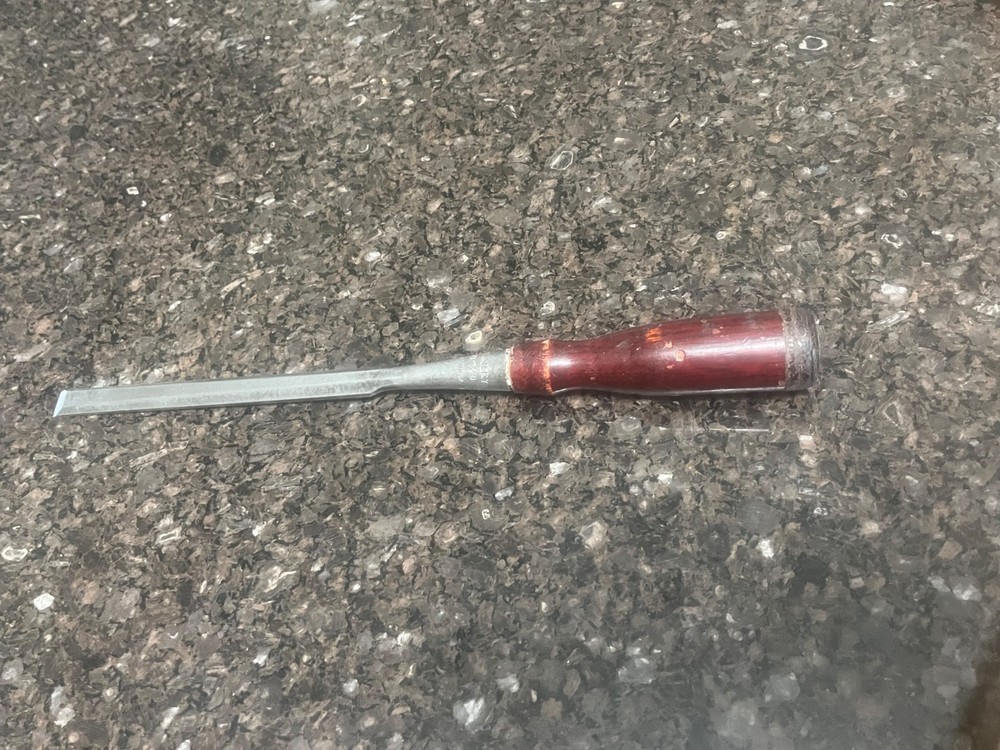 Stanley No. 720  chisel 1/2" - Very Good - Custom Handle - Nice