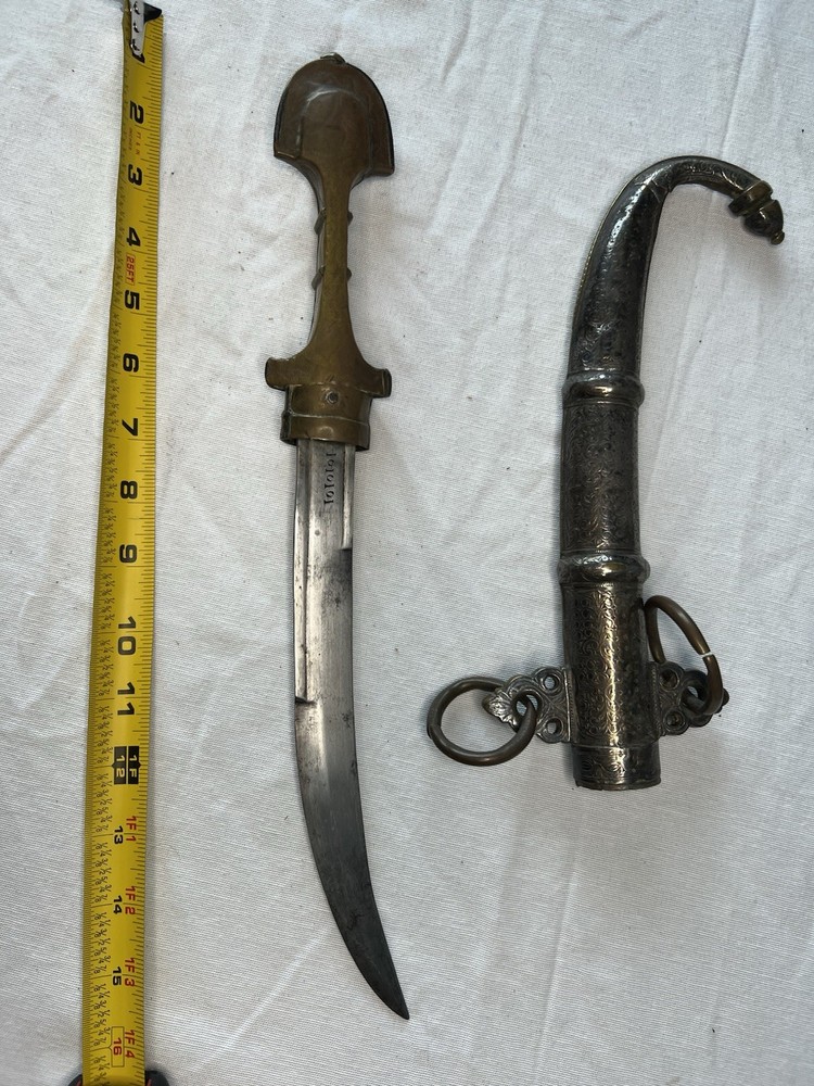 Moroccan Dagger with Ornate Scabbard