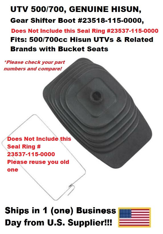 For HISUN Gear Shift Boot With Clamp, MASSIMO UTV700,MSU500,YS700,QLink,COLEMAN