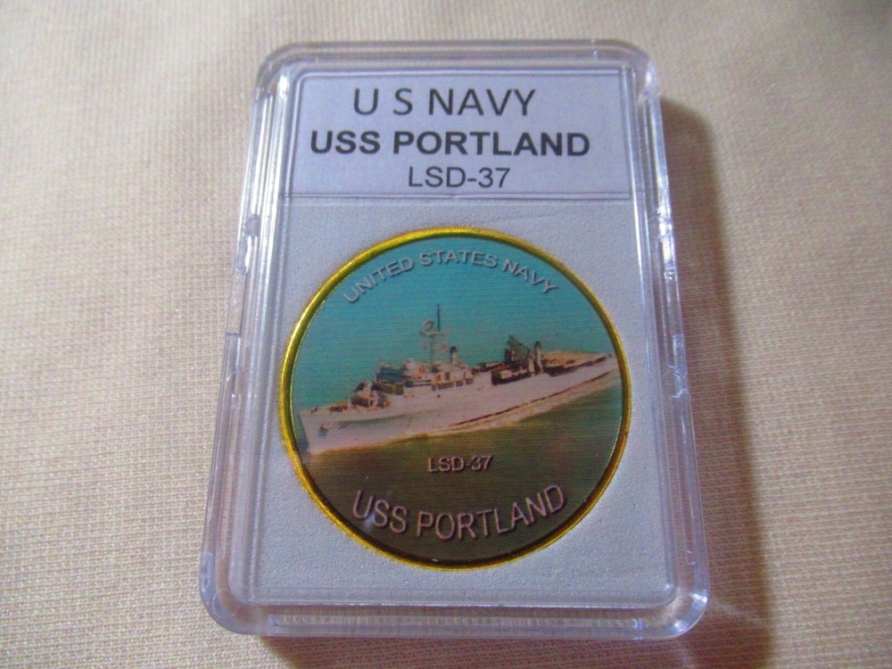 US NAVY - USS PORTLAND (LSD-37) Challenge Coin