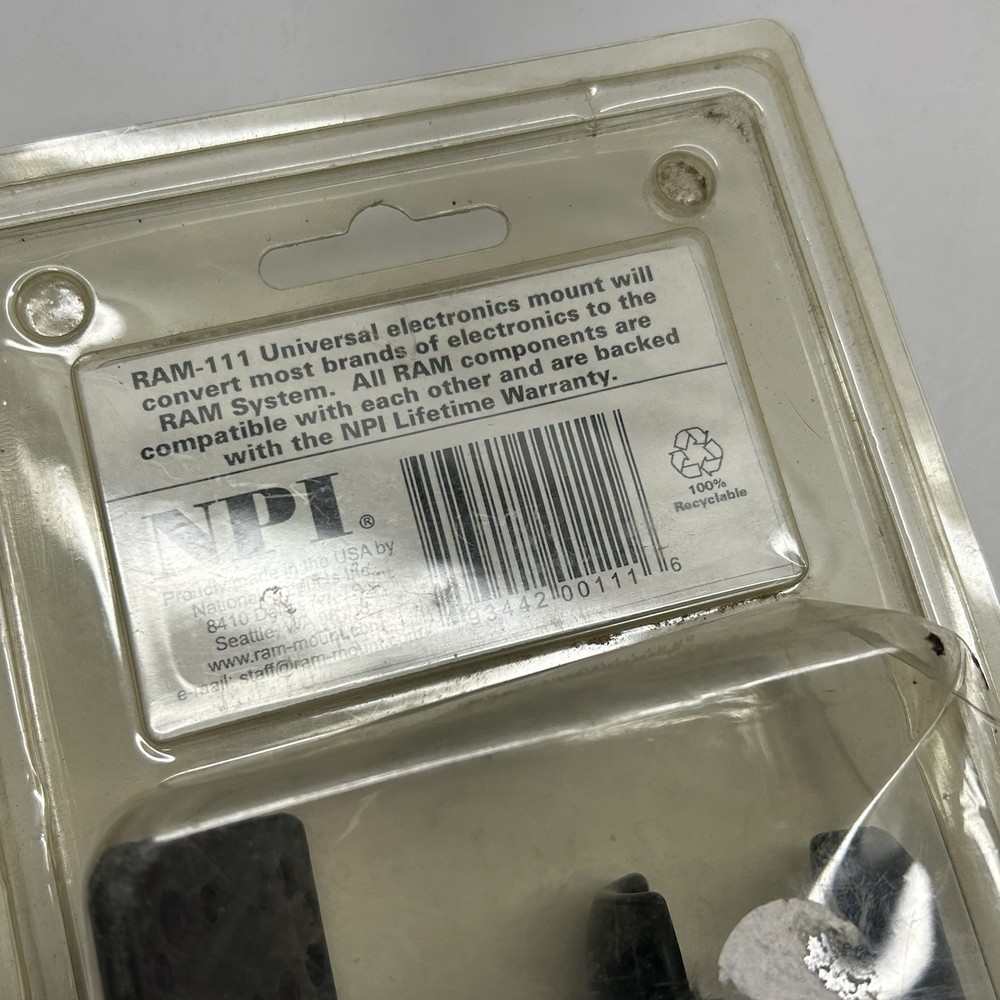 Ram Mount 7” Depth Finder Mount RAM-111 EUC w/ Original Packaging