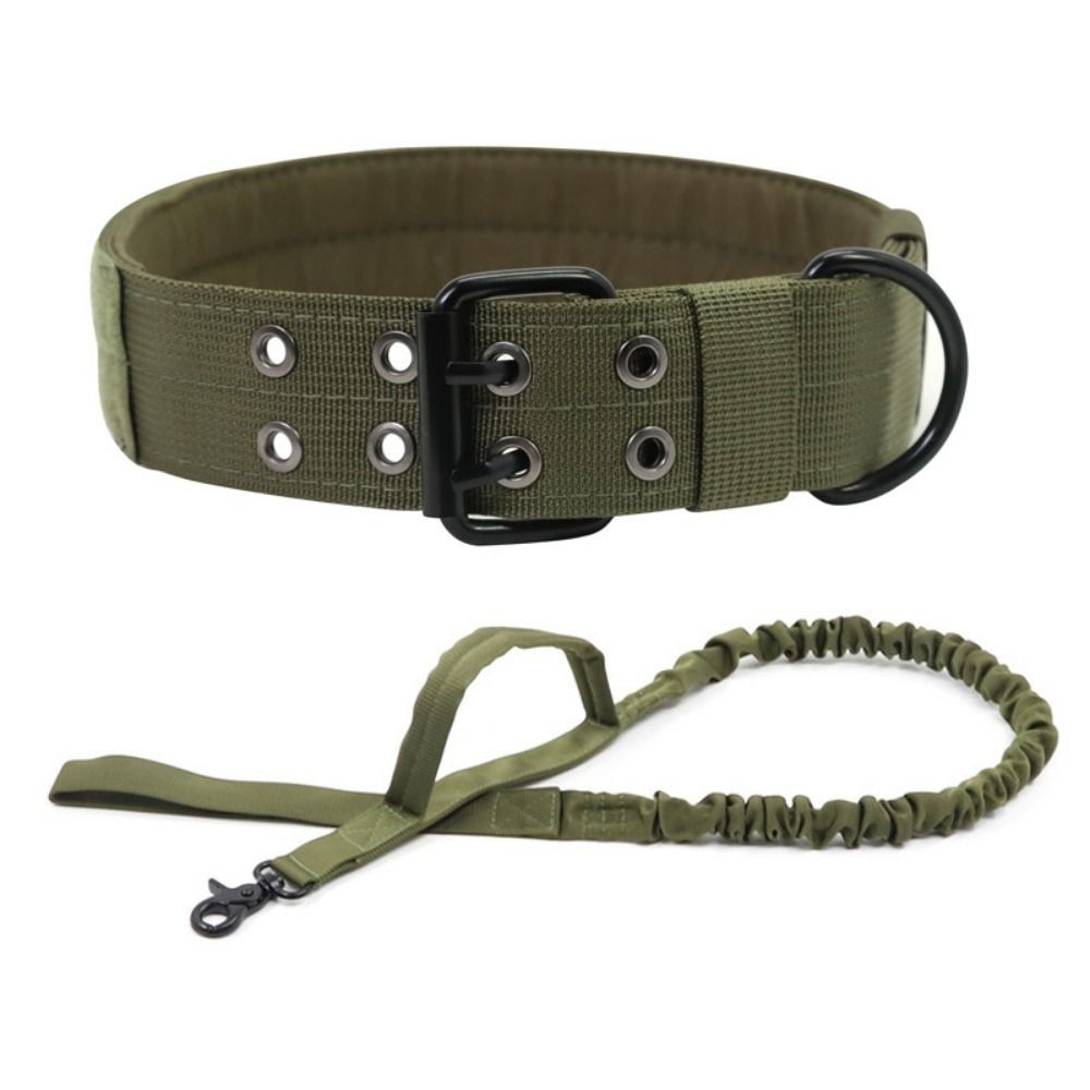 Tactical Dogs Collar Leash Set Adjustable Pets Collars German Shepherd Training`