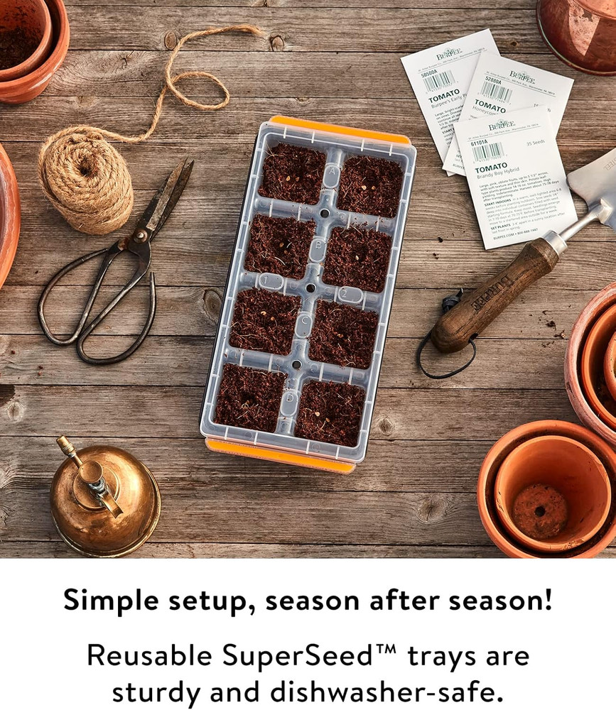 Superseed Windowsill Seed Starting Tray | 8 XL Cell | Seed Starter Tray
