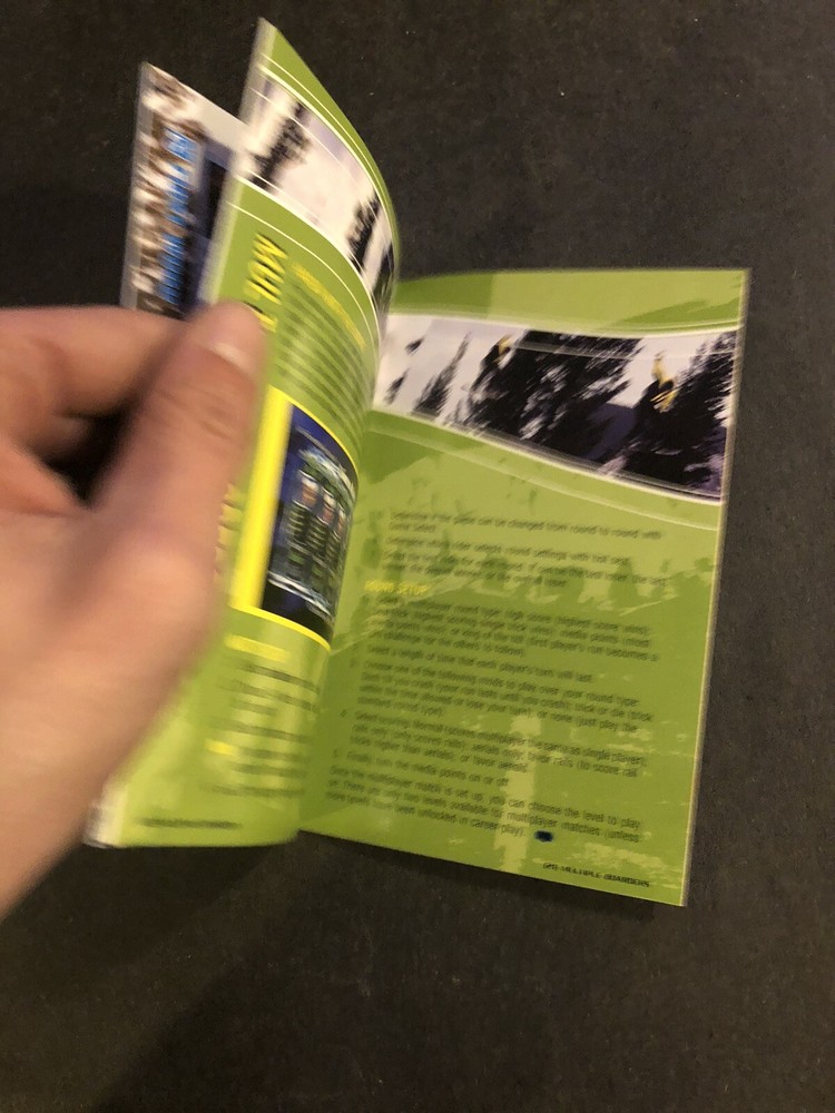 Amped Snowboarding xbox Manual Only