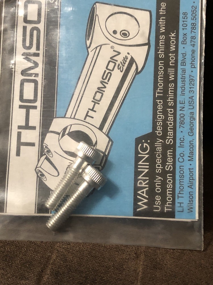 Thomson Stem Bolts 2 Ea. Silver SM- H001