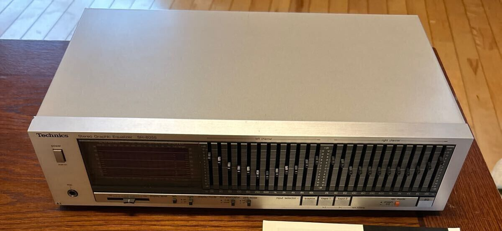 Technics Sh-8055 Vintage Graphic Equalizer EQ Silver 12 Band/CH Used