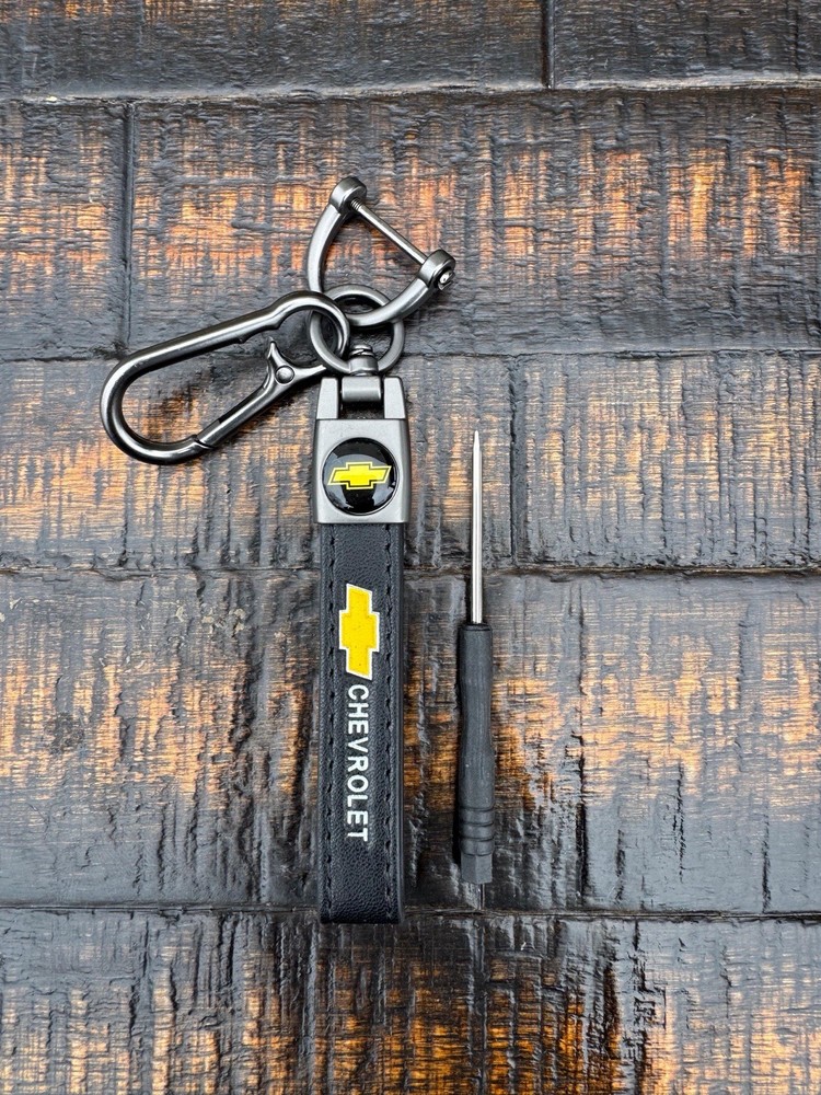 Chevrolet Genuine Leather Car Keychain