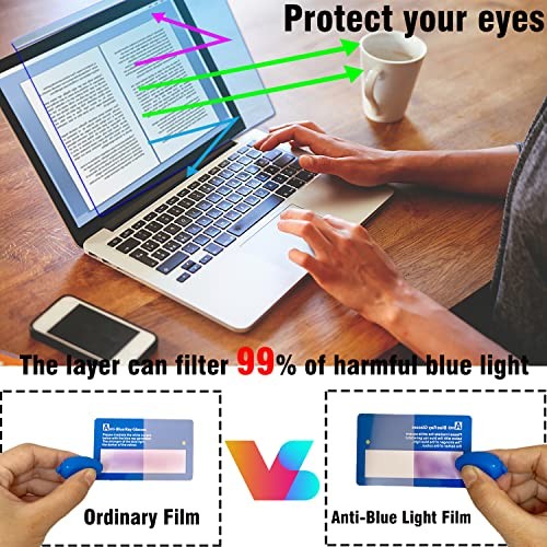 Anti Blue Light Blocking Screen Protector Panel for 14-15.6 inch Diagonal