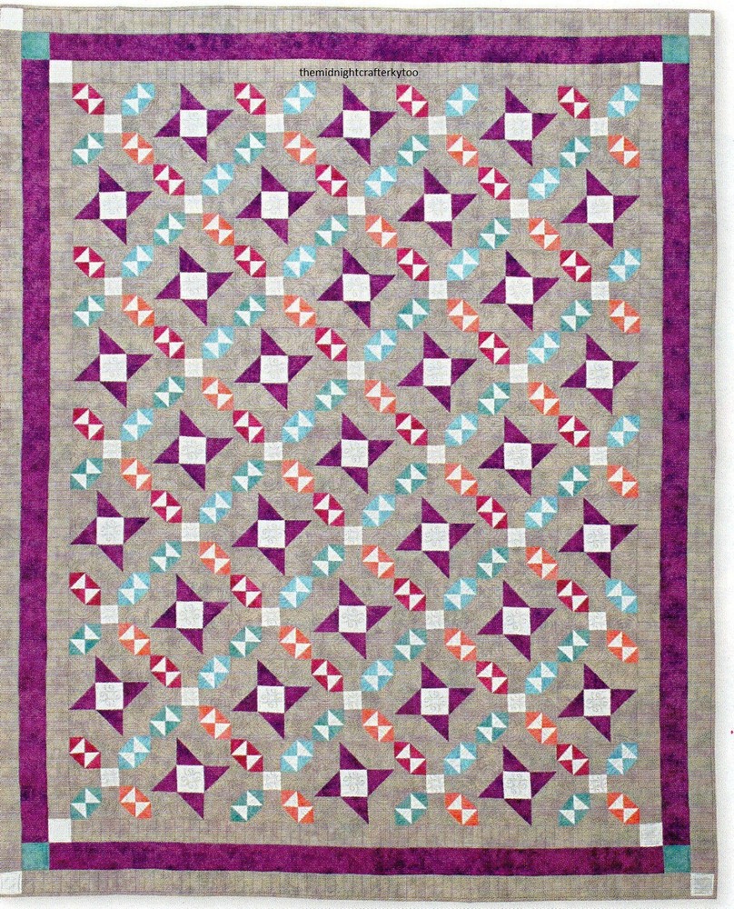 Dashing Sashing Quilt Pattern Pieced KR