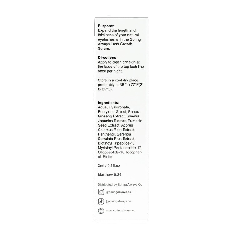 eye lash growth serum