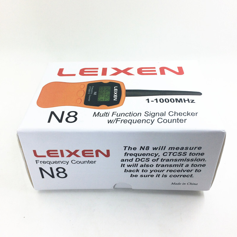 LEIXEN N8 Handheld Frequency Meter Counter LCD Display CTCSS/DCS For 2-Way Radio