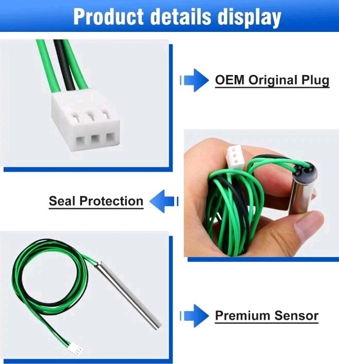 009577F Pool Temperature Sensor Lid Units Replacement for Heater Spa, Compati...