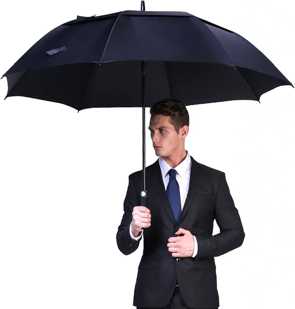 Elegant Automatic Open Golf Umbrella - 62-Inch Windproof & Waterproof