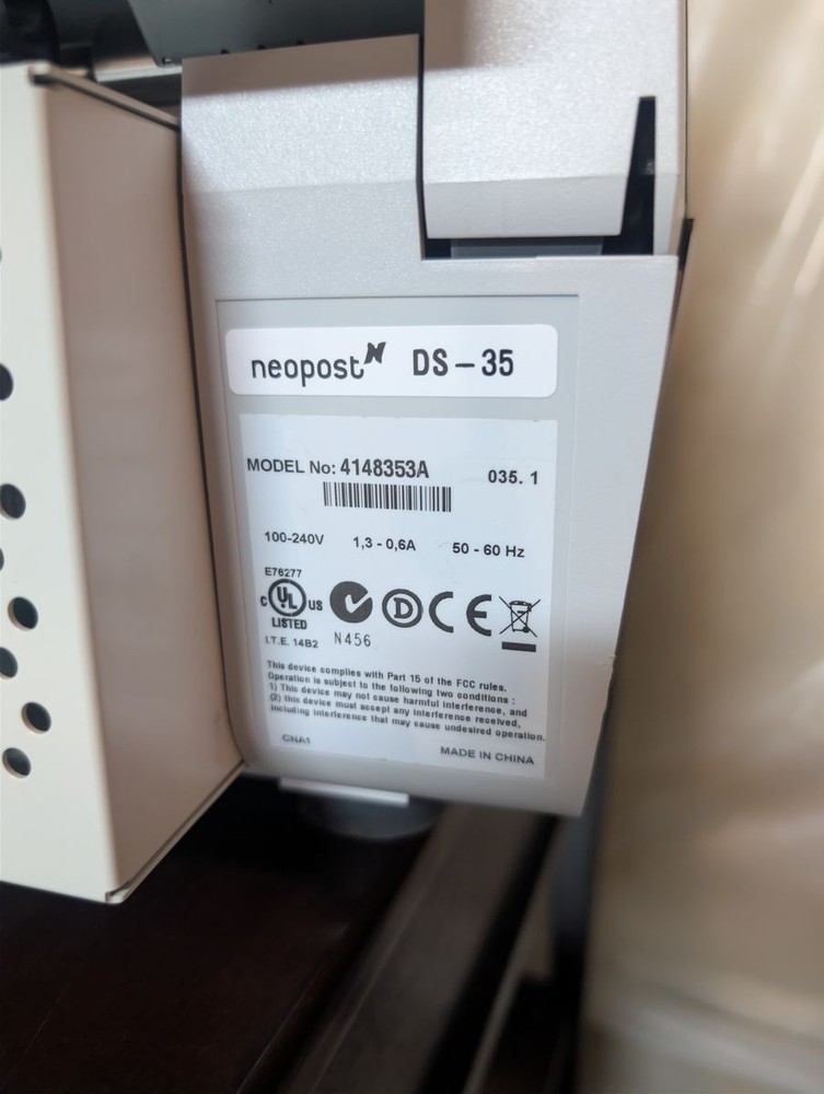 Neopost DS-35 Digital Mailing System, Folder/Inserter