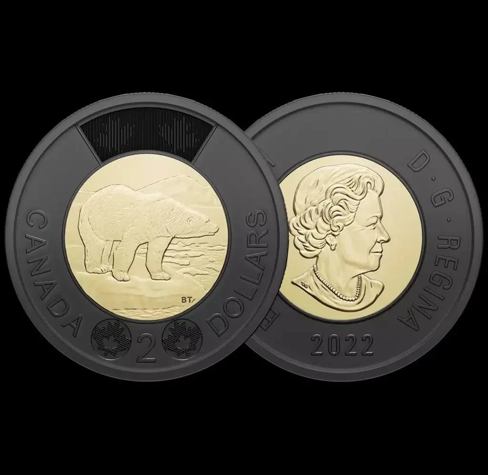 Canadian $2 Black Ring Uncirculated Toonie