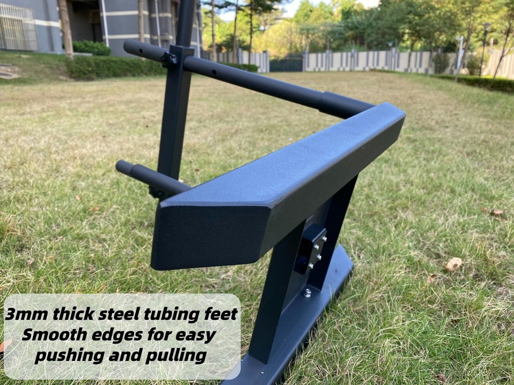 Weight Sled for Training Adjustable Handle Push-Pull Workout Sled Fitness Sle...