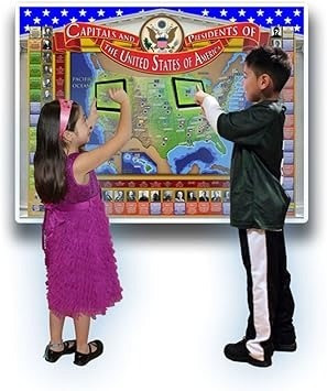 USA CAPITALS & PRESIDENTS INTERACTIVE MAP WC07