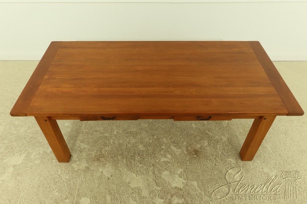 54346EC: Arts & Crafts Large 2 Drawer Library Table Desk