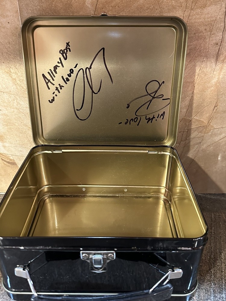 Autographed 2001 Evil Dead Lunchbox with Bronwyn Bradley & Lee Cronin