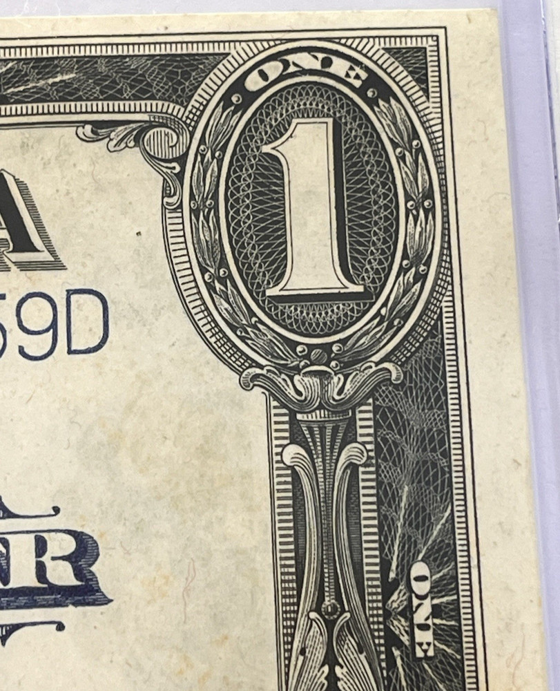 1923 Large $1 Dollar Silver Certificate Note Horse Blanket Uncirculated
