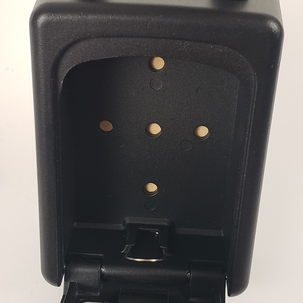 Portable Key Lock Box 4 Digit Combination Safe Security Storage Can Wall Mount