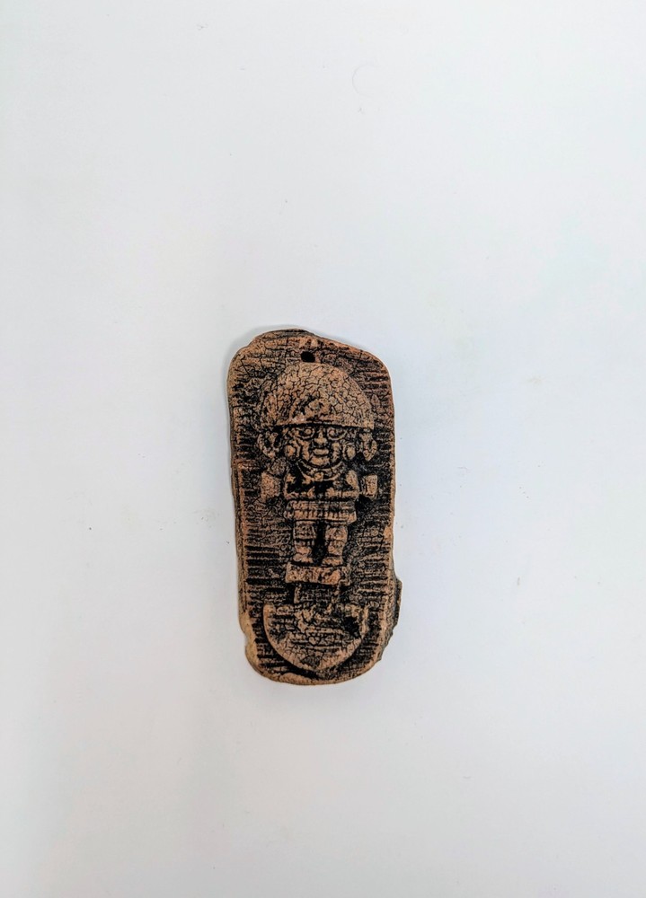 Vintage Peruvian/Inca Clay Pendants (2)