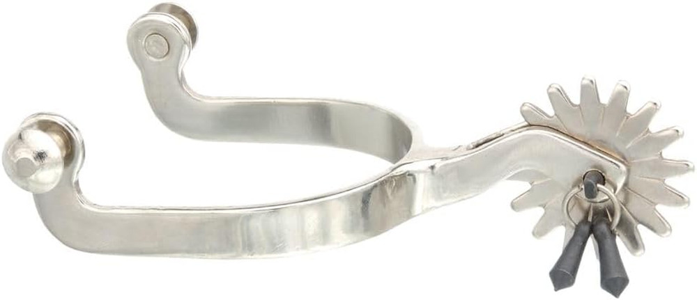 Kelly Silver Star Jingle Bob Spurs, Chrome Plated