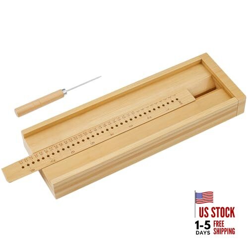 Bamboo Book Binding Tools, Book Binding Cradle with an Awl Bookbinding